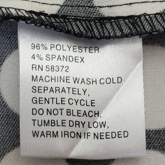 Voir Voir Black & White Dress Sz 6P - Picture 8 of 10